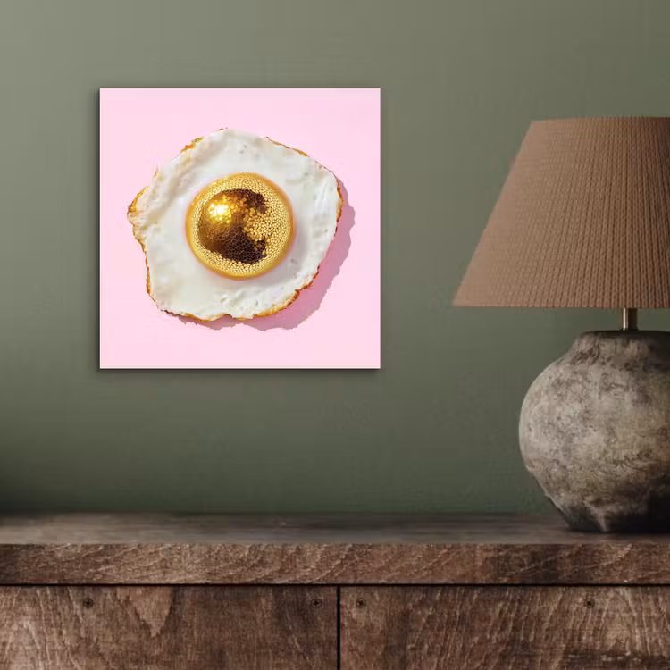 Ei - Disco - Ontbijt - Glitter aluminium wit klein -sfeer2