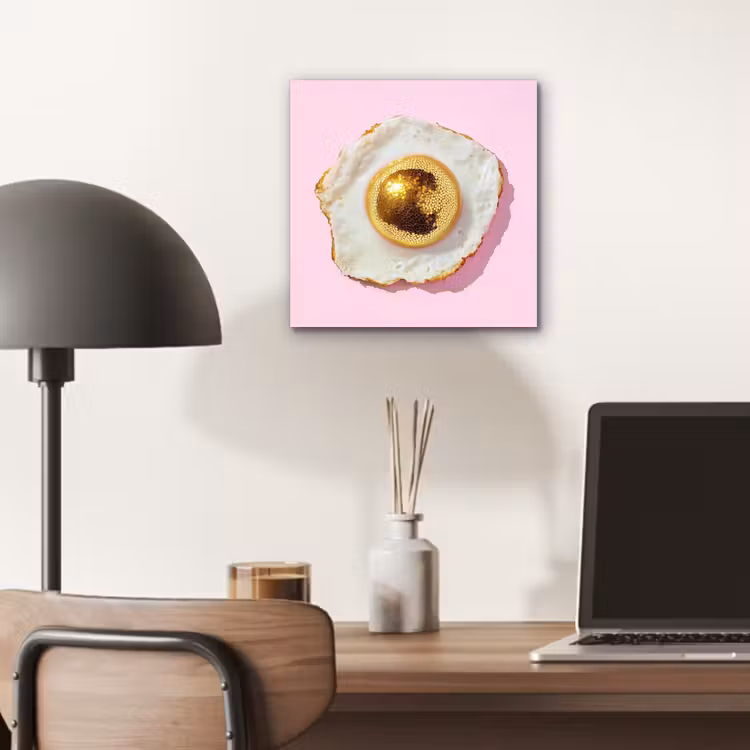 Ei - Disco - Ontbijt - Glitter aluminium wit klein -sfeer5