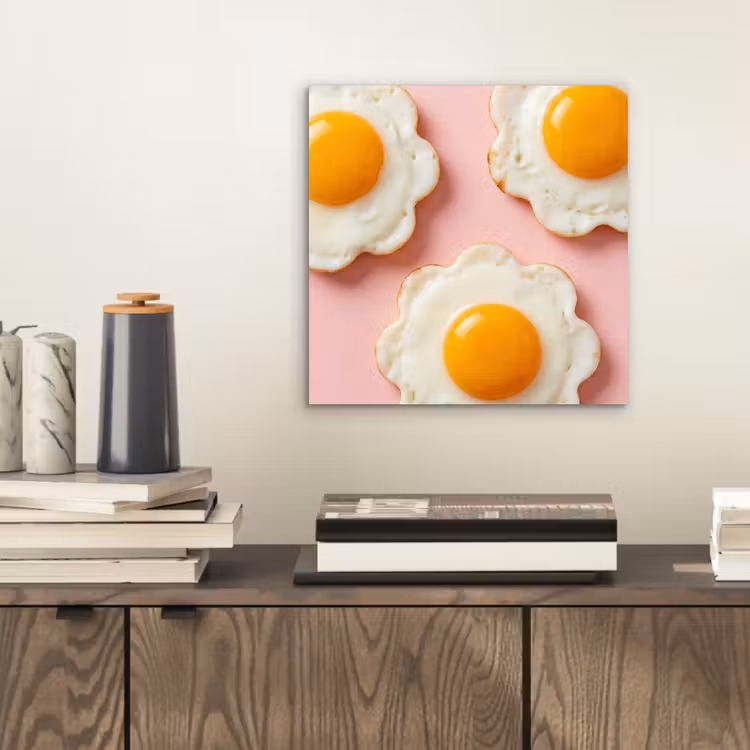 Eieren - Bloem - Roze aluminium wit klein -sfeer1