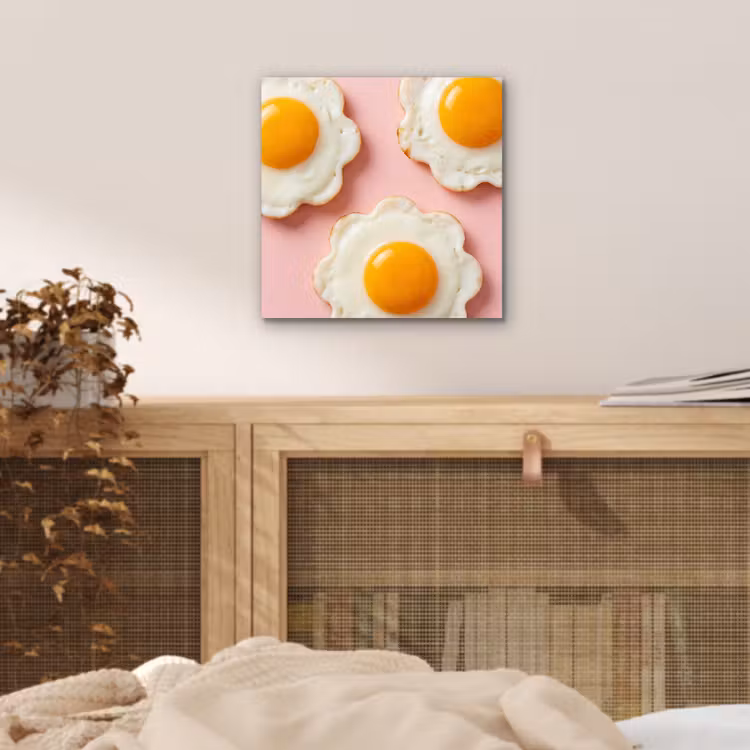 Eieren - Bloem - Roze aluminium wit klein -sfeer3