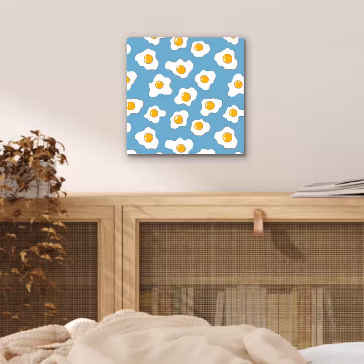 Eieren - Dooiers - Blauw aluminium wit klein 46 -sfeer3