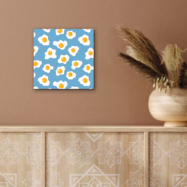 Eieren - Dooiers - Blauw aluminium wit klein 46 -sfeer4