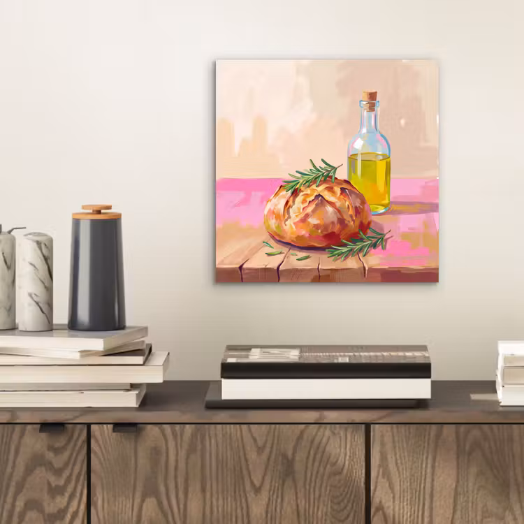 Eten - Brood - Olijfolie - Abstract - Keuken aluminium wit klein -sfeer1