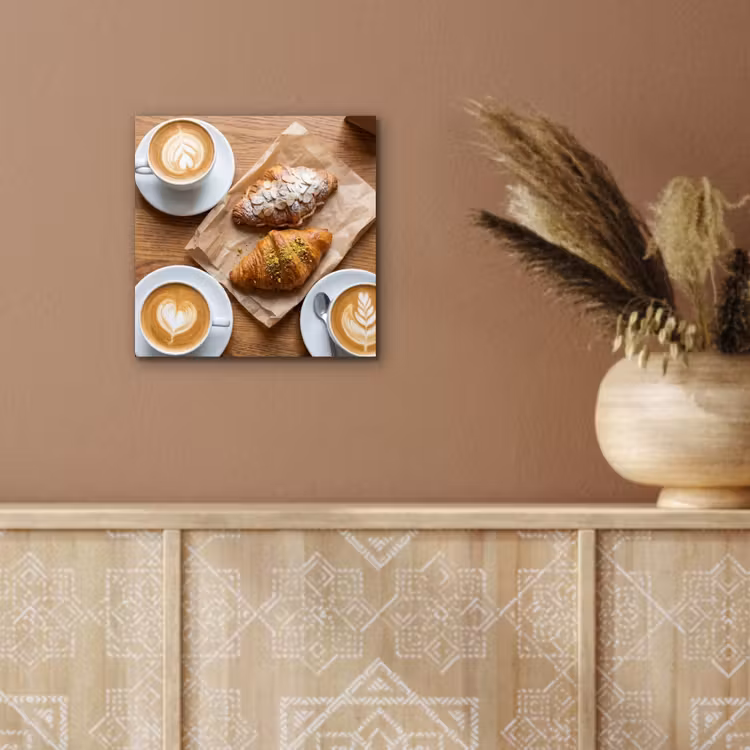 Eten - Croissant - Koffie - Ontbijt - Modern aluminium wit klein -sfeer4