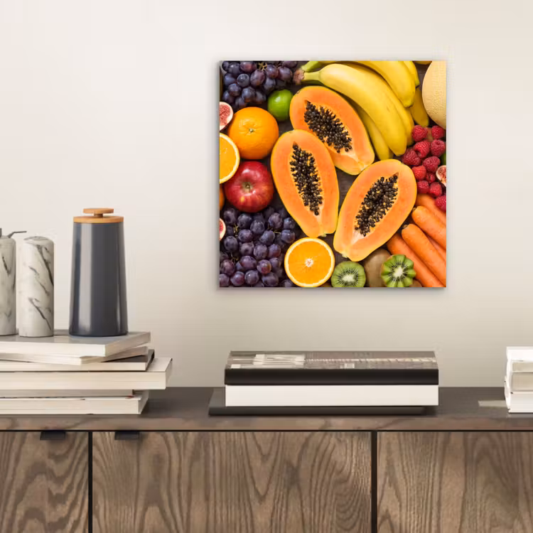 Eten - Fruit - Groenten - Vers - Kleurrijk aluminium wit klein -sfeer1