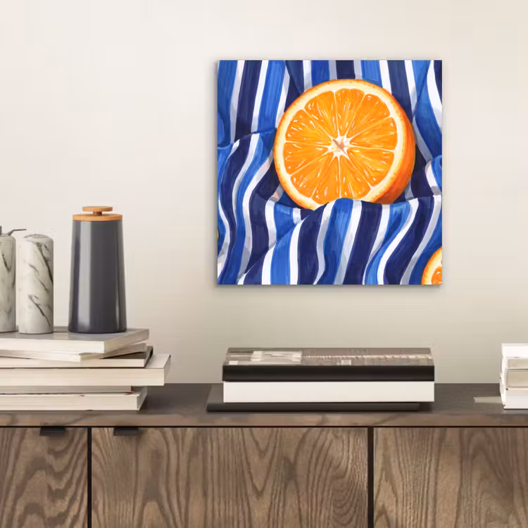 Aluminium schilderij - Eten - Fruit - Oranje - Eten - Fruit - Oranje aluminium wit klein