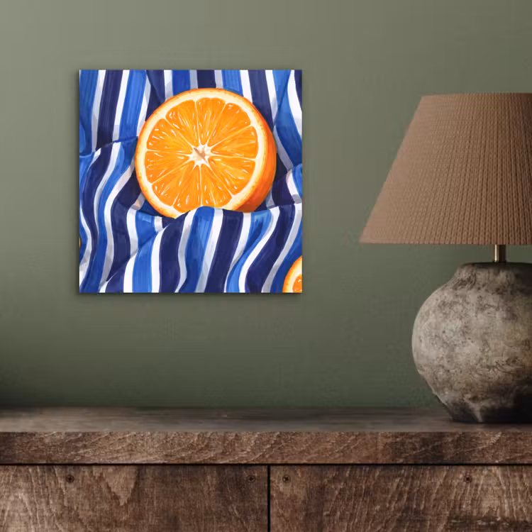 Aluminium schilderij - Eten - Fruit - Oranje - Eten - Fruit - Oranje aluminium wit klein