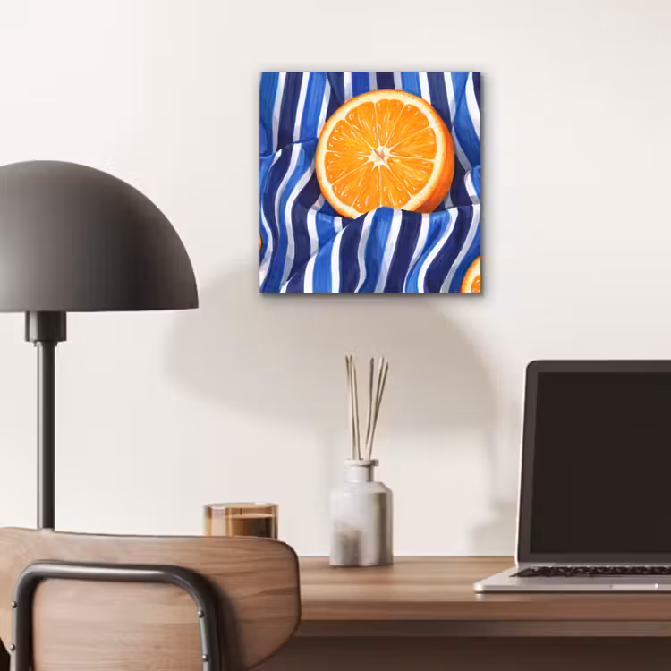 Aluminium schilderij - Eten - Fruit - Oranje - Eten - Fruit - Oranje aluminium wit klein