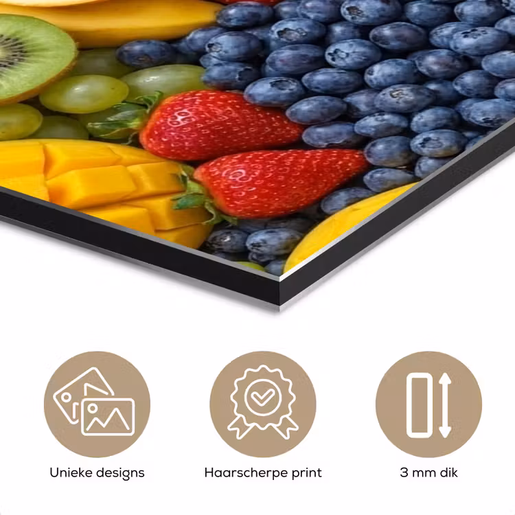 Eten - Fruit - Vers - Kleurrijk - Voeding aluminium wit klein -closeup_NL