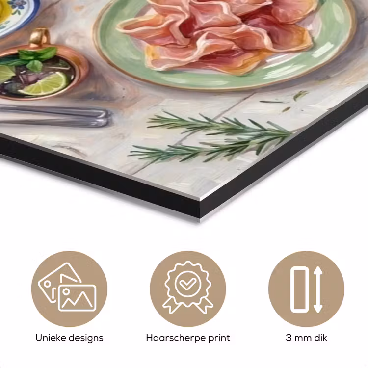Eten - Tafel - Divers - Modern aluminium wit klein -closeup_NL