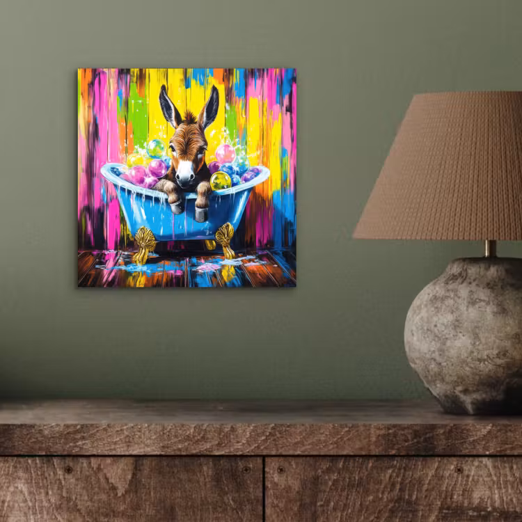 Ezel - Badkuip - Roze - Schuim aluminium wit klein -sfeer2