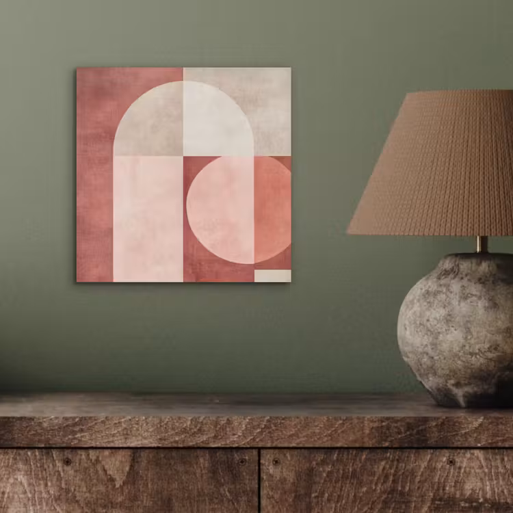 Figuren - Abstract - Roze aluminium wit klein -sfeer2