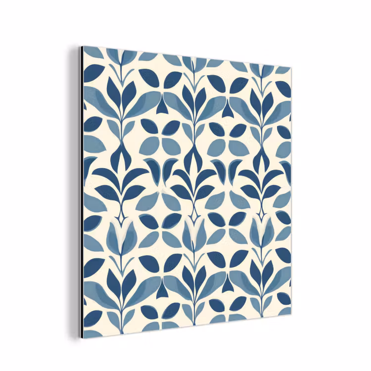 Flora - Modern - Blauw aluminium wit klein 46 -3d
