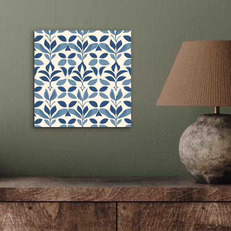 Flora - Modern - Blauw aluminium wit klein 46 -sfeer2