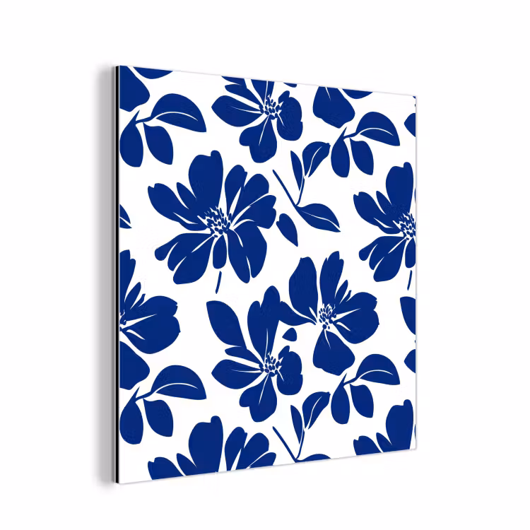 Floraal - Modern - Blauw aluminium wit klein 46 -3d