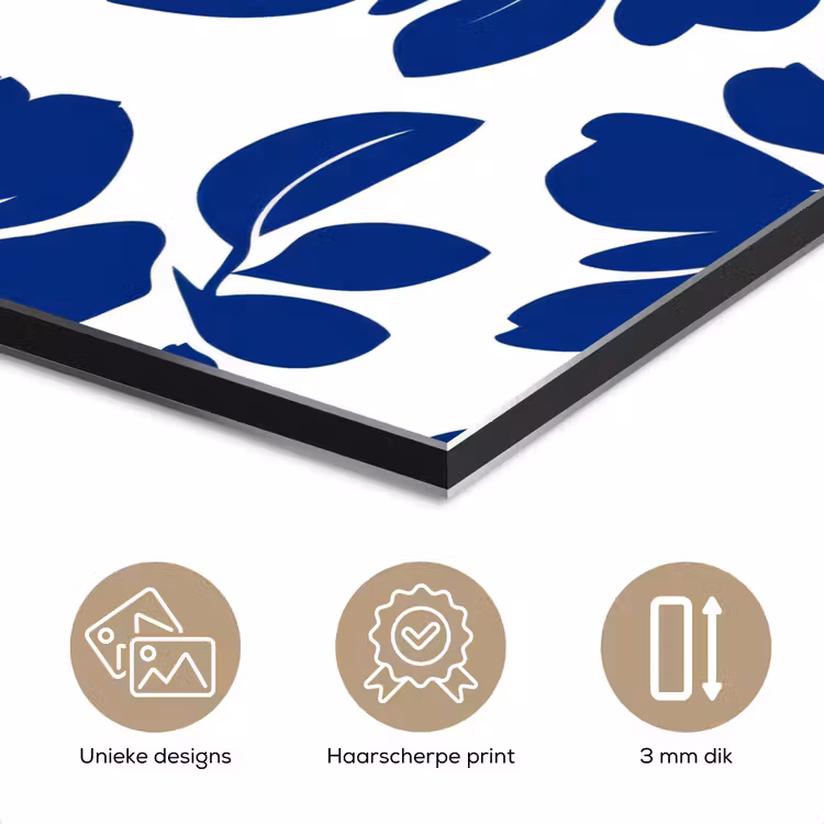 Floraal - Modern - Blauw aluminium wit klein 46 -closeup_NL