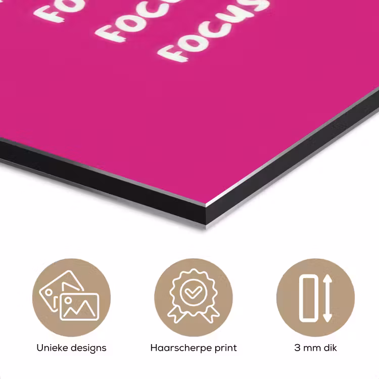Focus on the good - Roze - wit aluminium wit klein -closeup_NL
