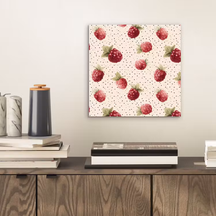 Framboos - Stippen - Rood aluminium wit klein 46 -sfeer1