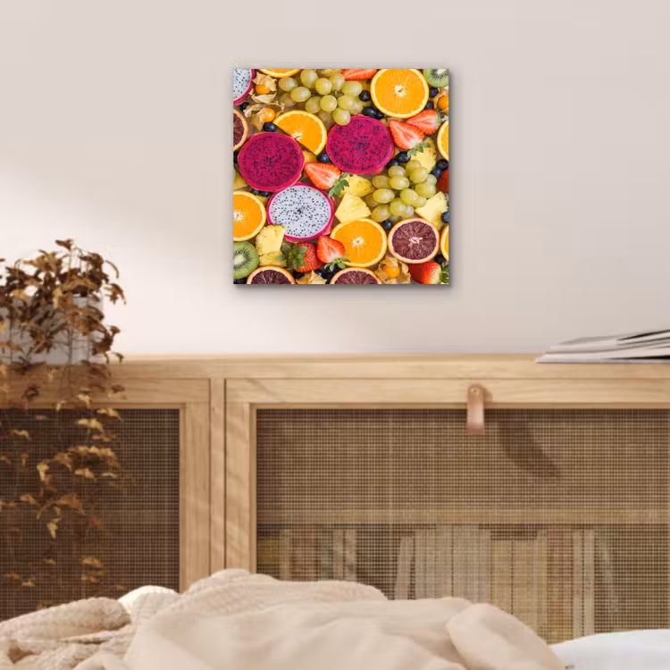 Fruit - Assortiment - Kleurrijk - Gezondheid aluminium wit klein -sfeer3