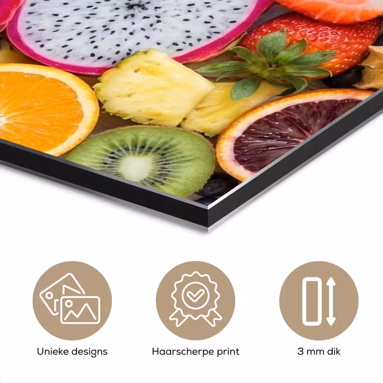 Fruit - Assortiment - Kleurrijk - Gezondheid aluminium wit klein -closeup_NL