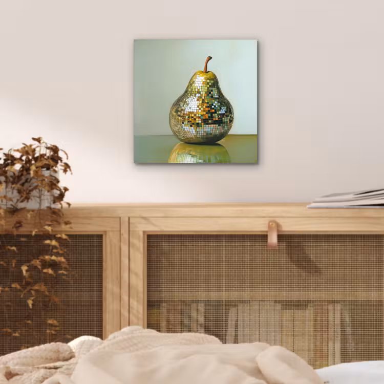 Fruit - Disco - Art - Glitter aluminium wit klein -sfeer3