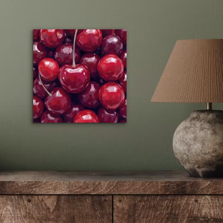Fruit - Kersen - Eten - Modern - Rood aluminium wit klein -sfeer2