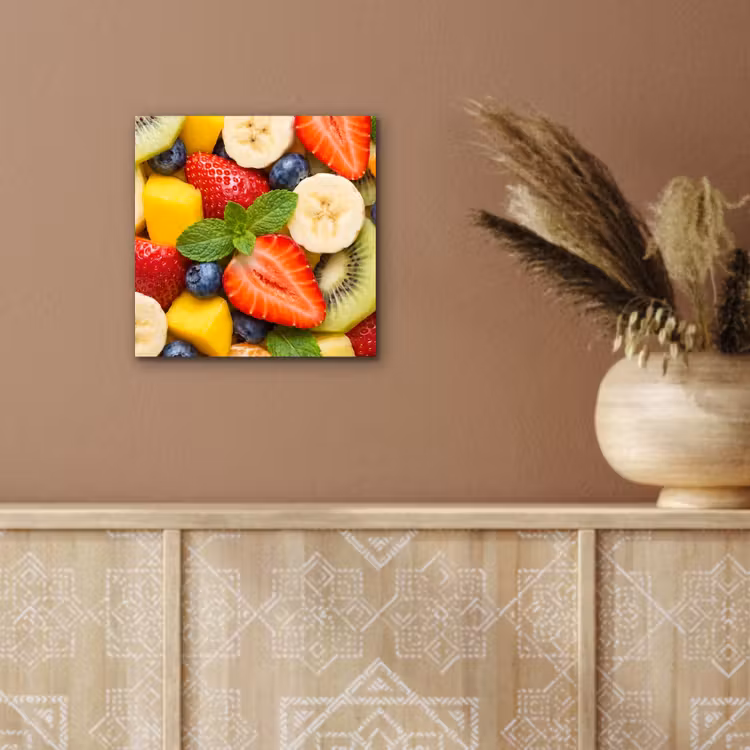 Fruit - Plakjes - Eten - Kleurrijk aluminium wit klein -sfeer4