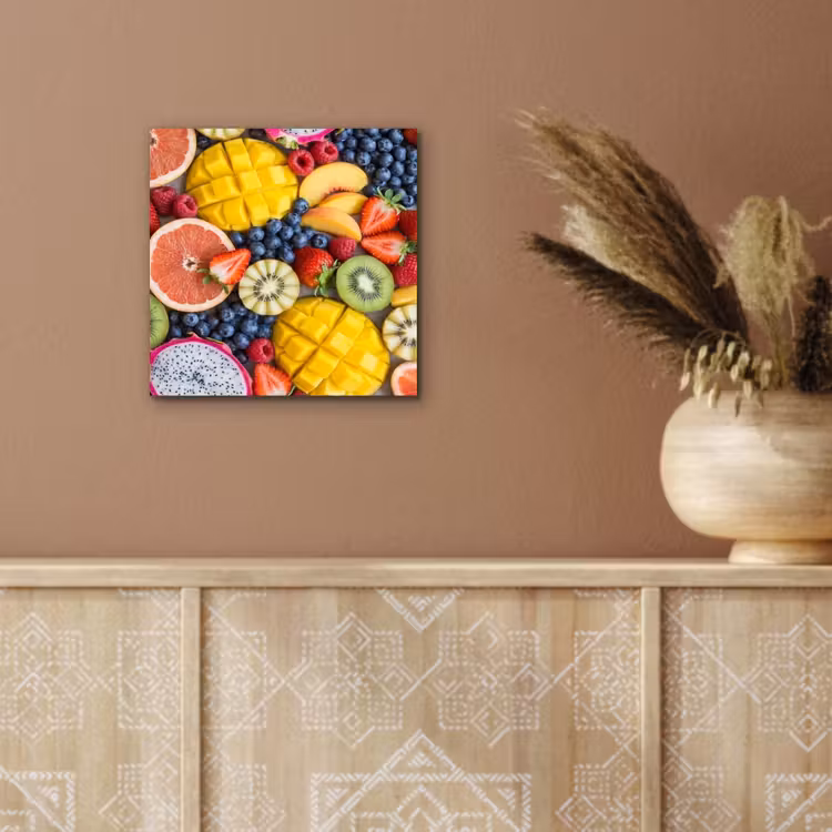 Fruit - Versneden - Kleurrijk - Eten - Gezond aluminium wit klein -sfeer4