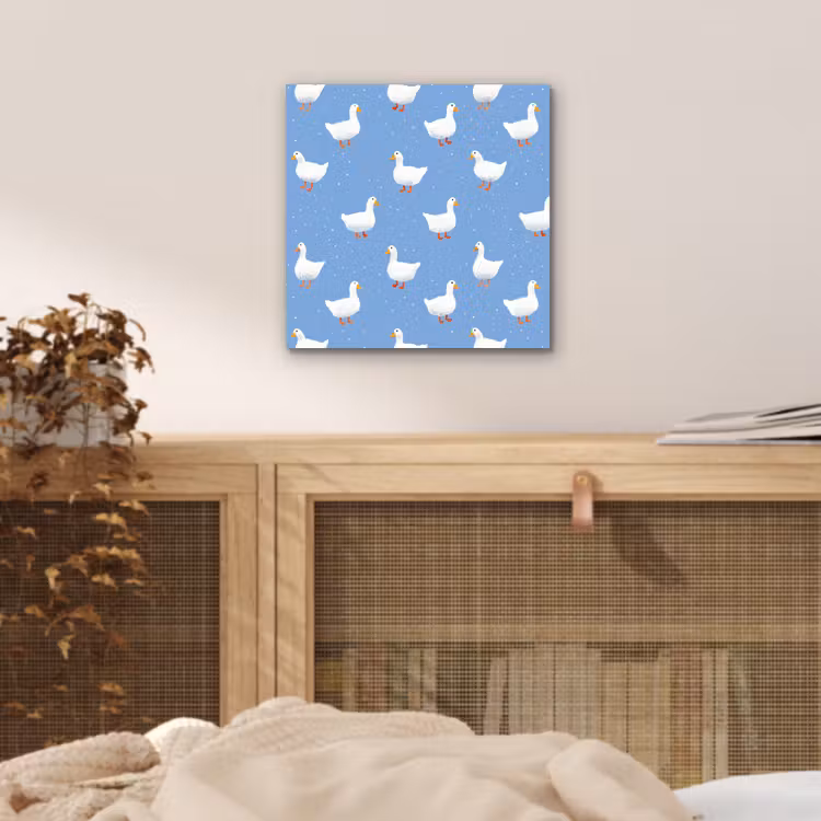 Ganzen - Elegant - Blauw aluminium wit klein 46 -sfeer3