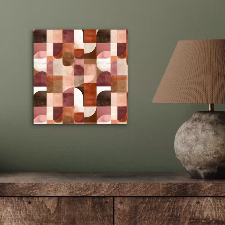 Geometrie - Modern - Retro aluminium wit klein 46 -sfeer2