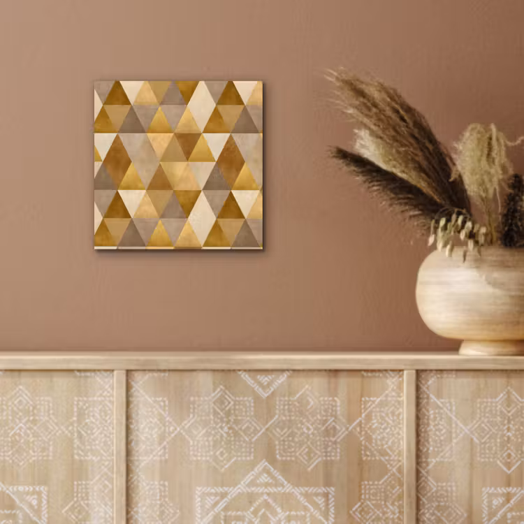 Geometrisch - Driehoek - Goud aluminium wit klein 46 -sfeer4