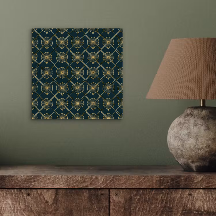 Geometrisch - Elegant - Groen aluminium wit klein 46 -sfeer2
