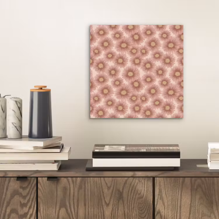 Gerbera - Bloemen - Roze aluminium wit klein 46 -sfeer1