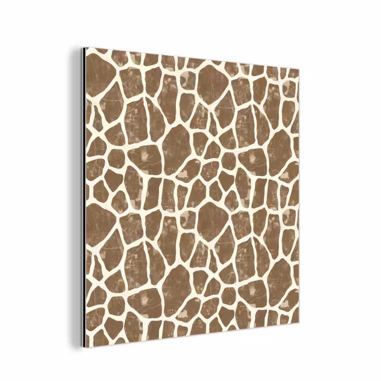Giraf - Klassiek - Bruin aluminium wit klein 46 -3d