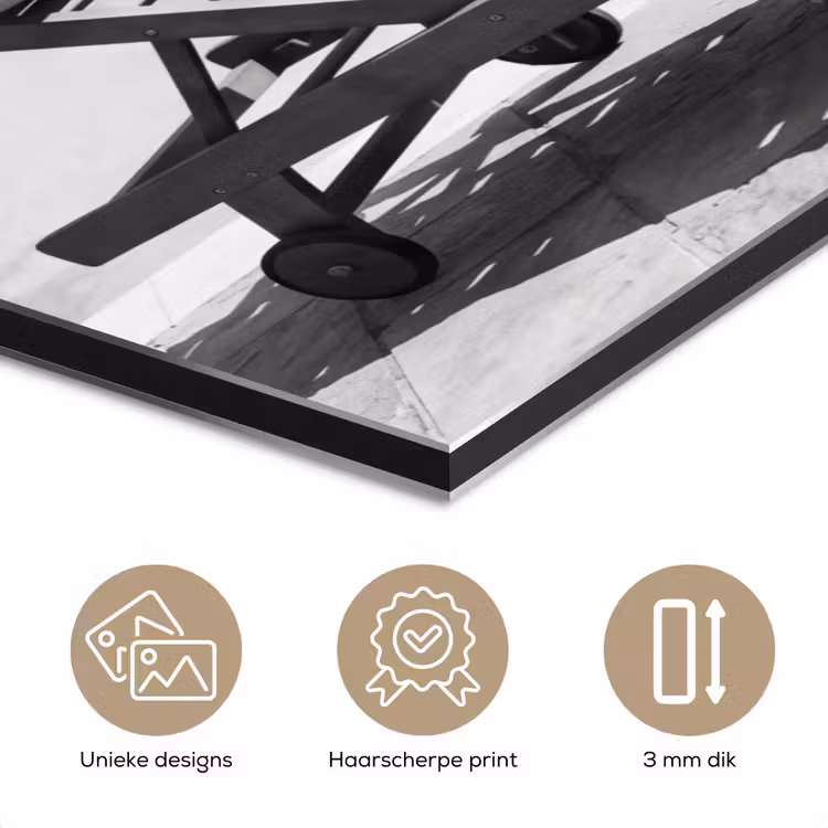 Glamour - Modern - Zwart - Wit aluminium wit klein -closeup_NL