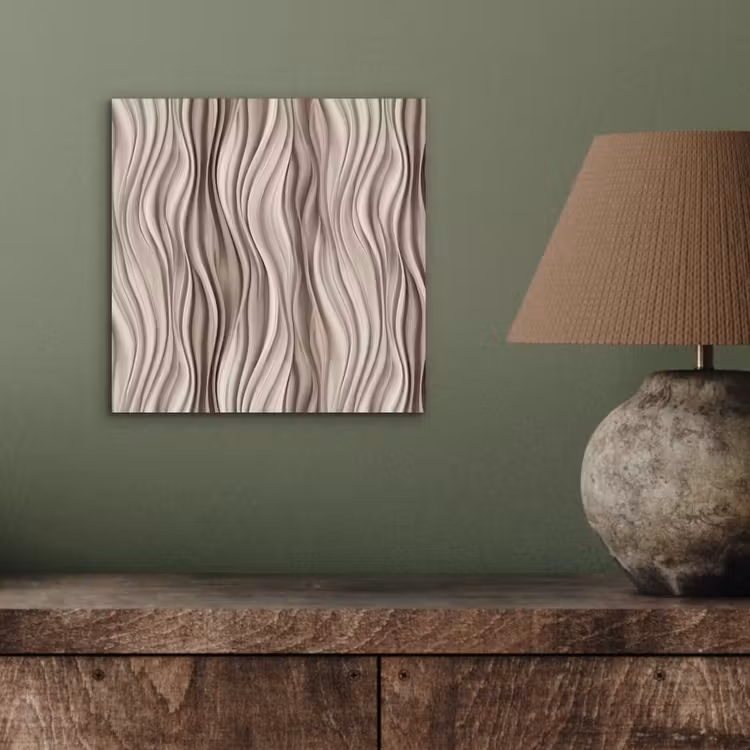 Golven - 3D - Crème aluminium wit klein 46 -sfeer2