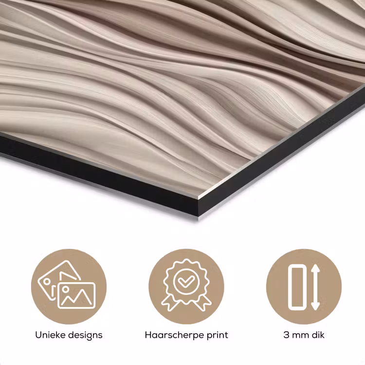 Golven - 3D - Crème aluminium wit klein 46 -closeup_NL
