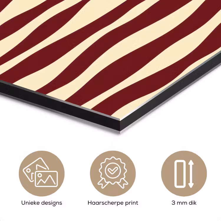 Golven - Rood - Patroon - Crème aluminium wit klein 46 -closeup_NL