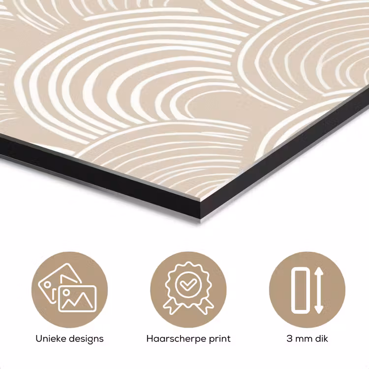 Golven - Structuur - Beige aluminium wit klein 46 -closeup_NL