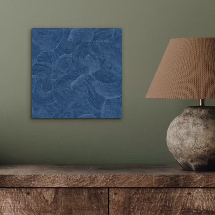 Golven - Textuur - Patroon - Blauw aluminium wit klein 46 -sfeer2