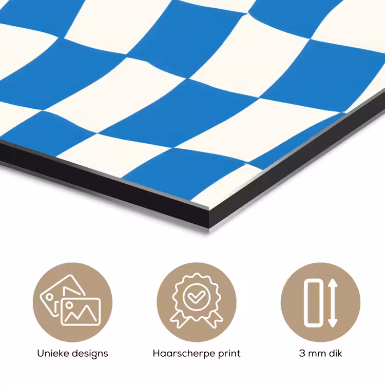 Golvend - Patroon - Blauw aluminium wit klein 46 -closeup_NL