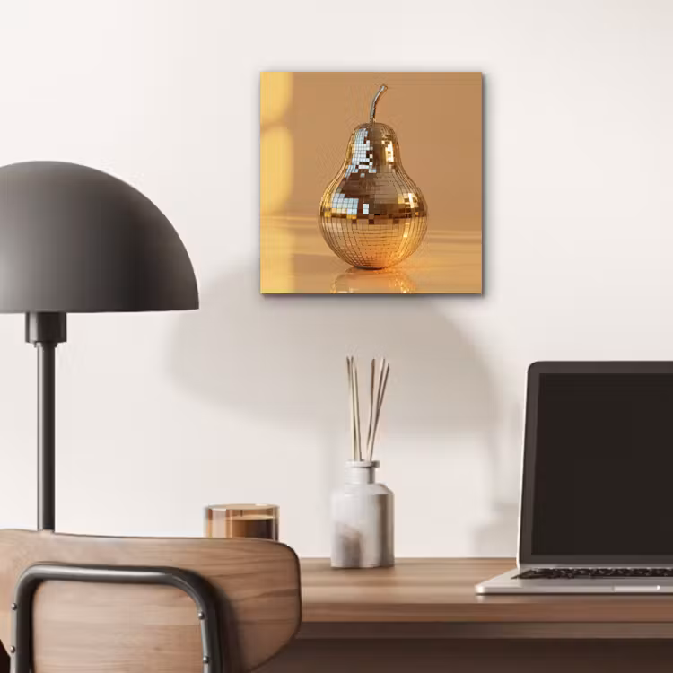 Goud - Disco - Glitter - Peer aluminium wit klein -sfeer5