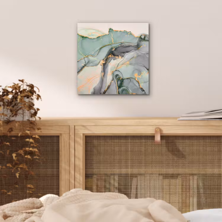 Goud - Marmer - Groen - luxe - Glitter - Marmerlook aluminium wit klein -sfeer3