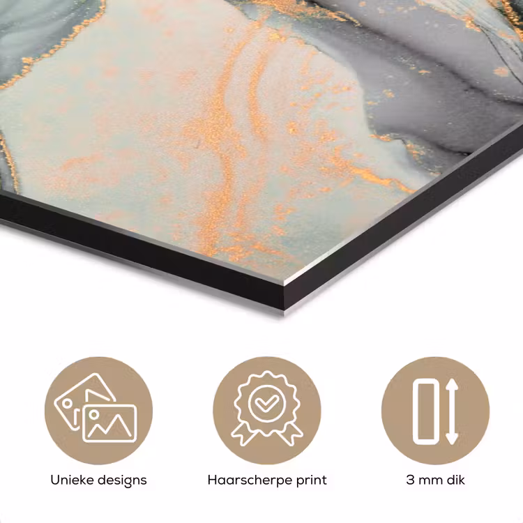 Goud - Marmer - Groen - luxe - Glitter - Marmerlook aluminium wit klein -closeup_NL