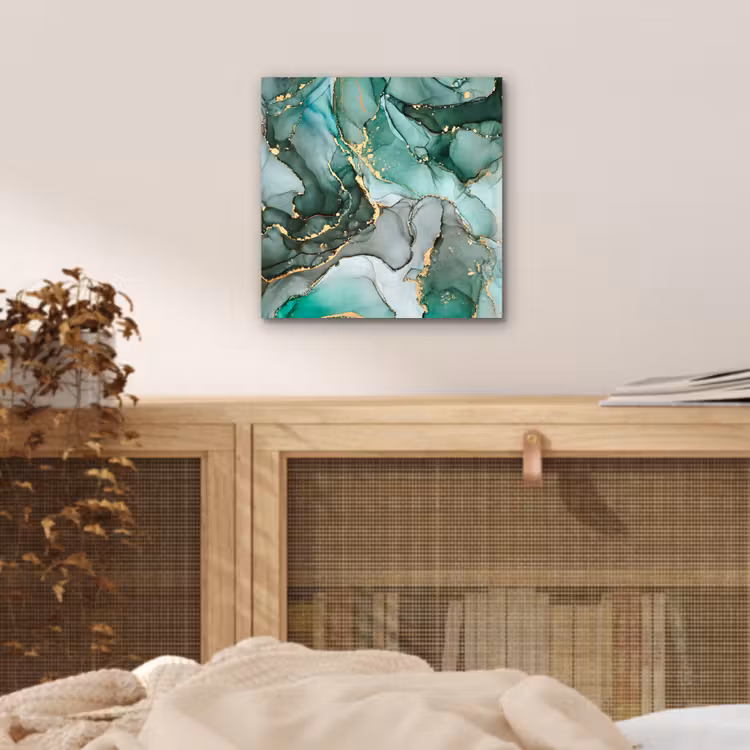Goud - Marmer - Groen - Luxe - Marmerlook - Grijs aluminium wit klein -sfeer3
