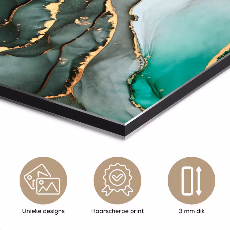 Goud - Marmer - Groen - Luxe - Marmerlook - Grijs aluminium wit klein -closeup_NL