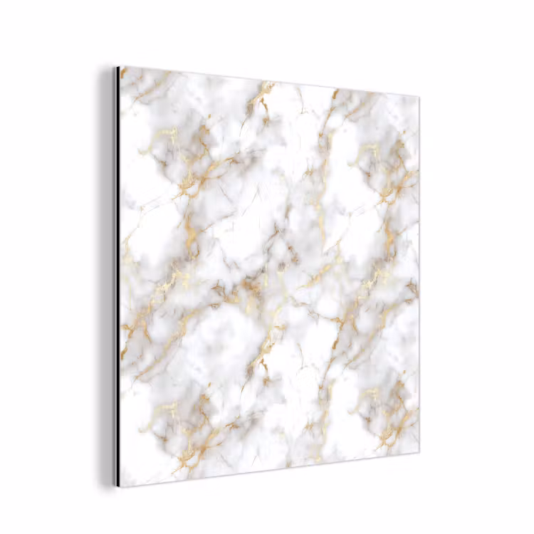 Gouden aders - Marmer - Wit aluminium wit klein 46 -3d