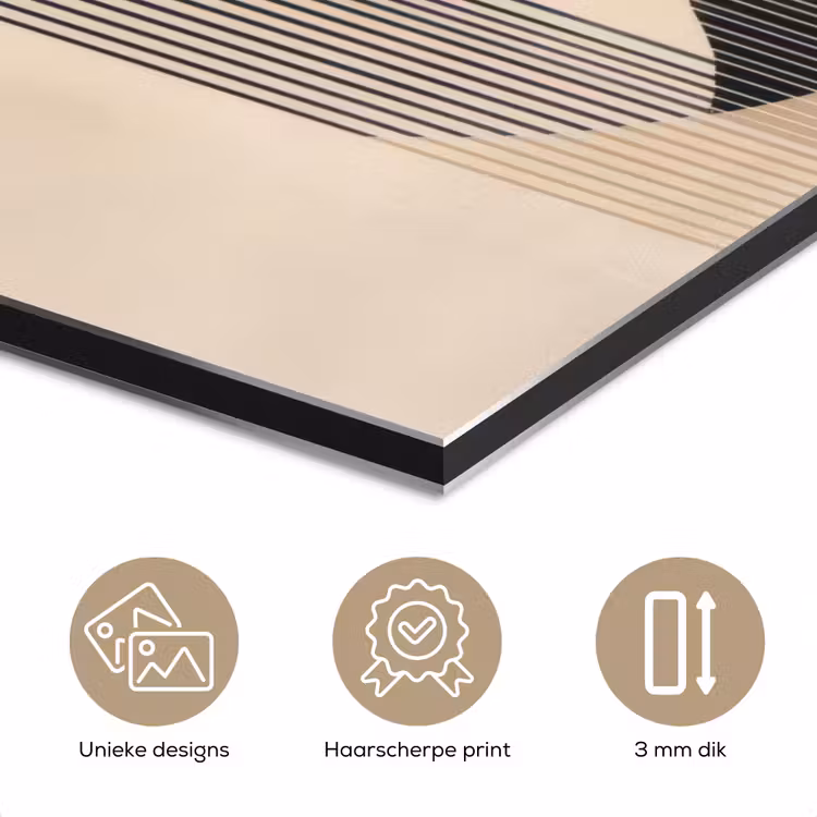 Grafisch gebogen motief - Beige aluminium wit klein -closeup_NL