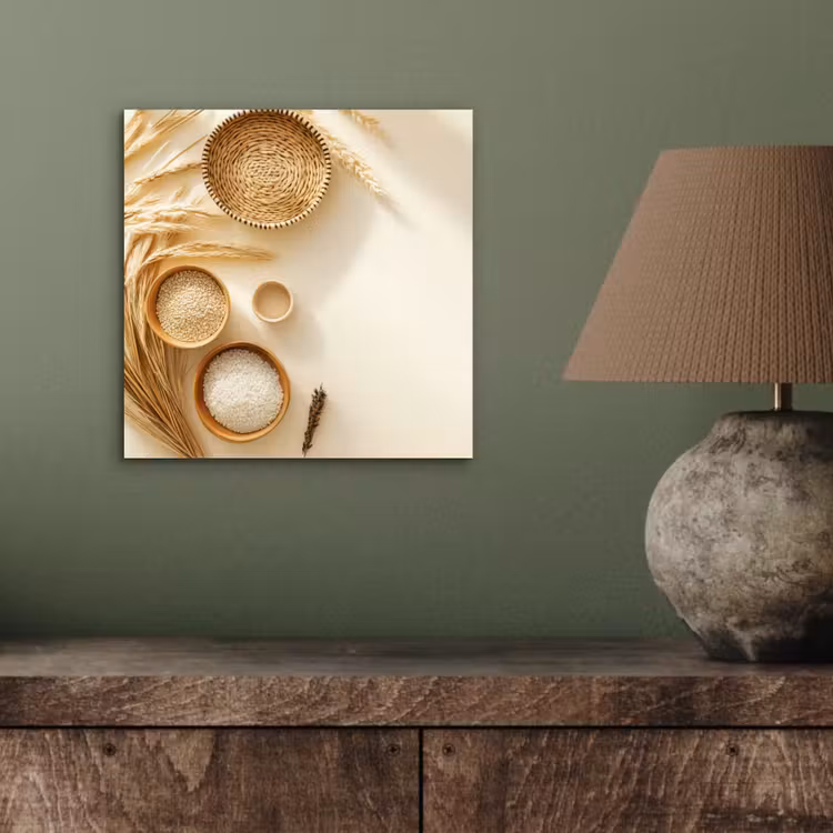 Granen - Hout - Kom - Beige aluminium wit klein -sfeer2