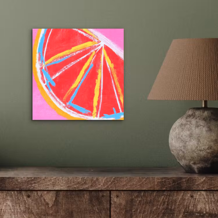 Grapefruit - Geschilderd - Roze - Strepen aluminium wit klein -sfeer2